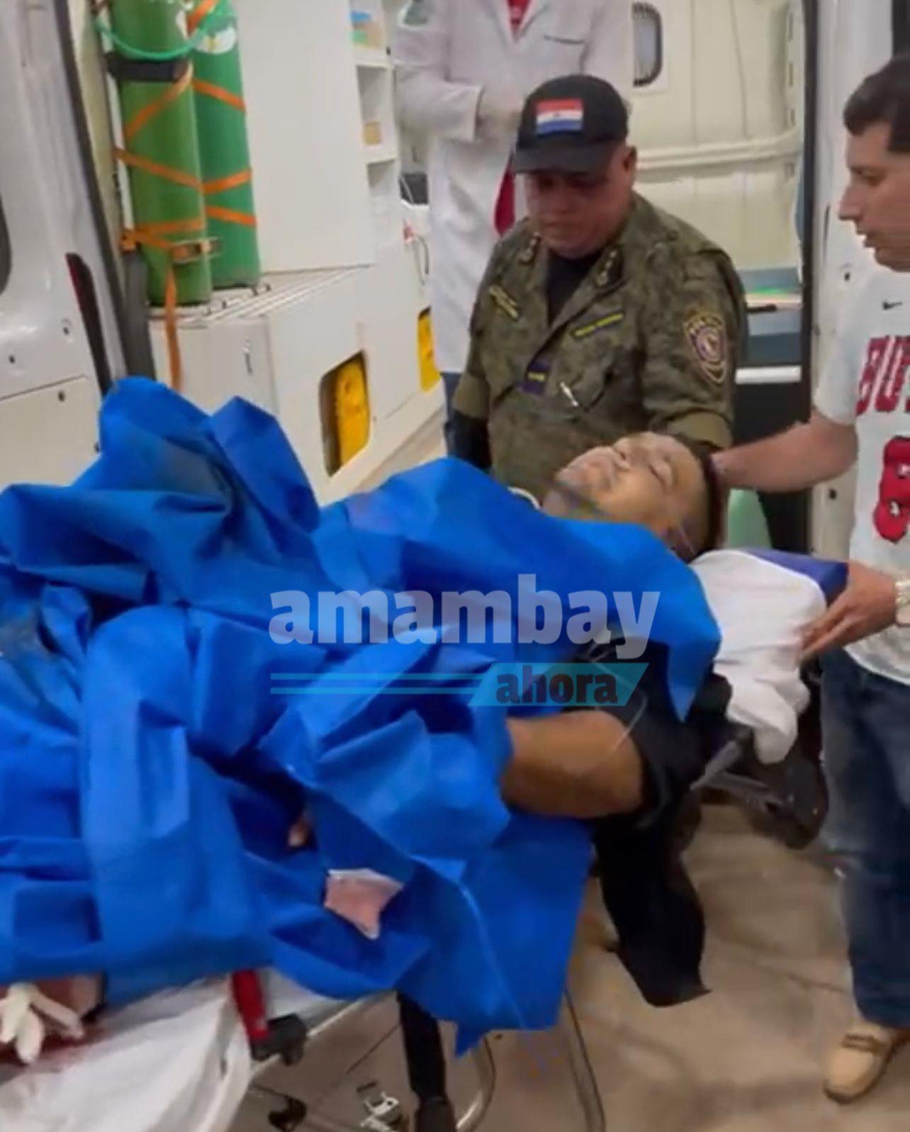 Policia herido recibió 6 disparos y fue trasladado a Asunción 