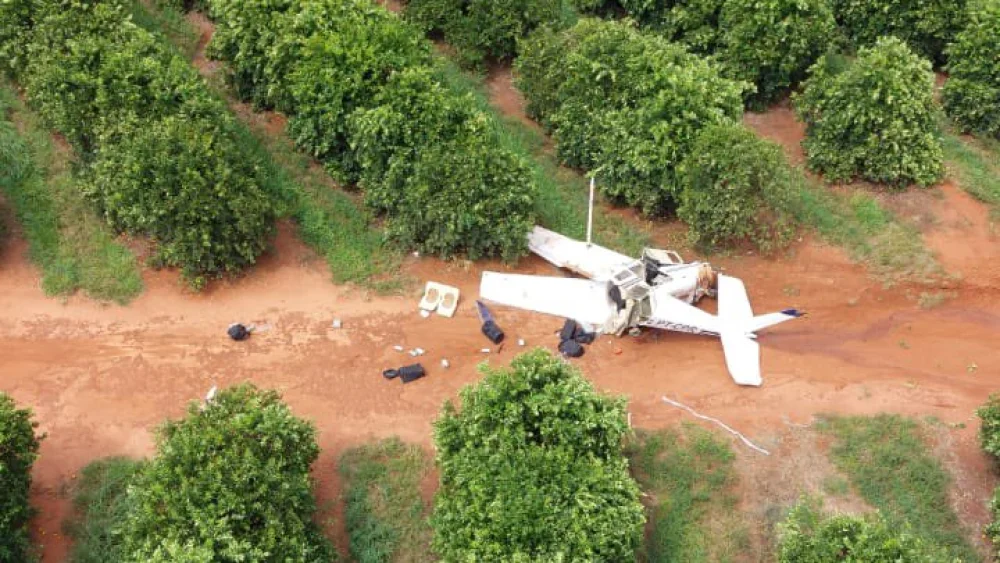 Cae avión narco procedente de Paraguay en operativo de la Fuerza Aérea de Brasil